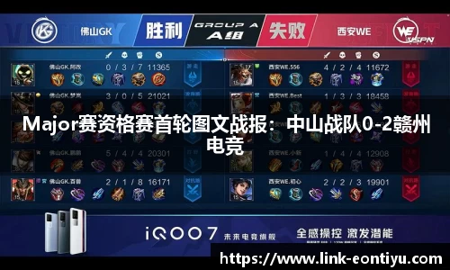 Major赛资格赛首轮图文战报：中山战队0-2赣州电竞